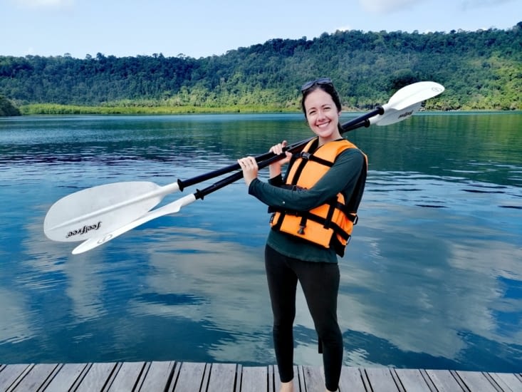 Parée pour l'aventure.