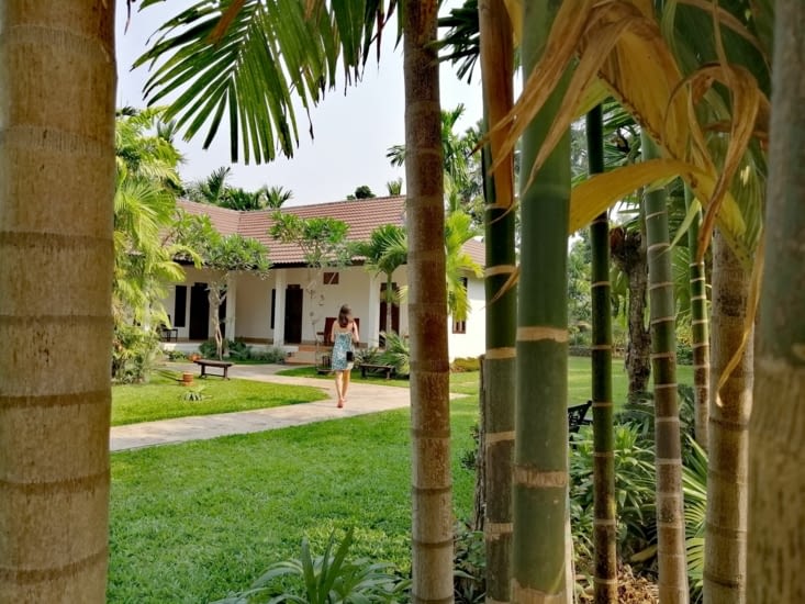 Notre hôtel, la villa Thakhek.