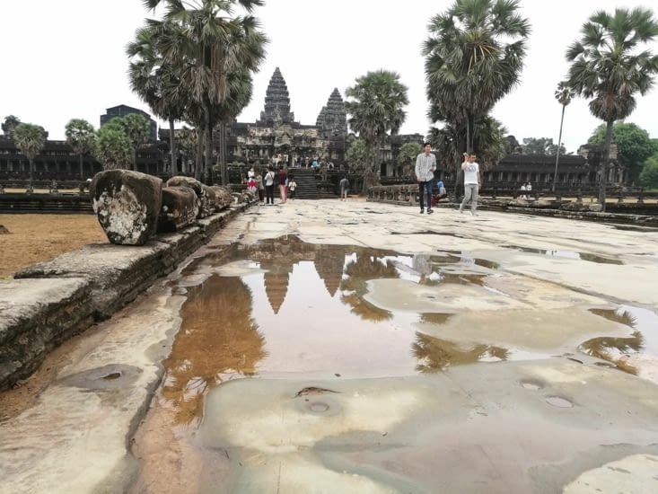 Les hautes tours d'Angkor Vat.