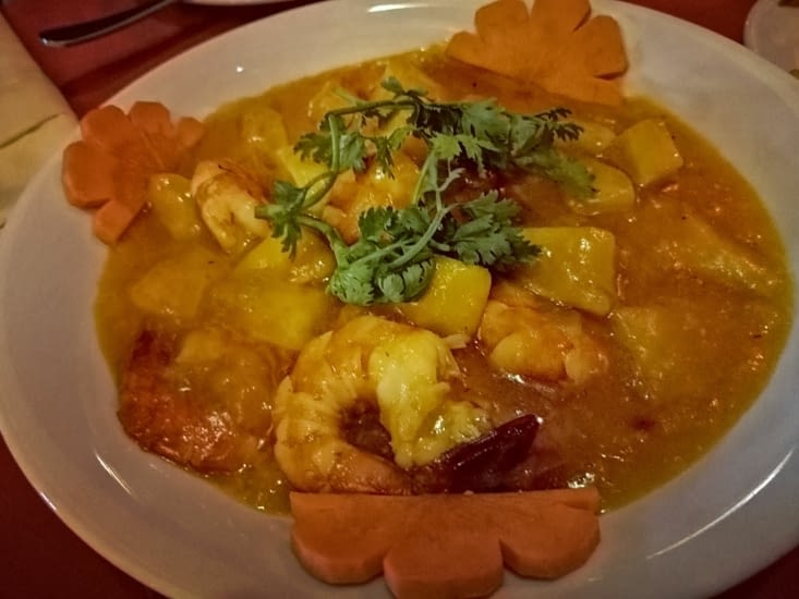 Recette originale: crevettes sauce mangue.