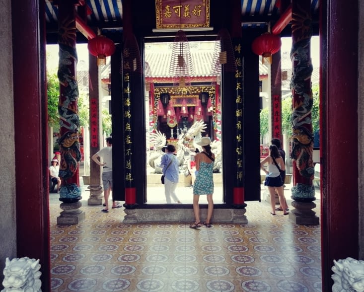 Les colonnes de l'atrium.