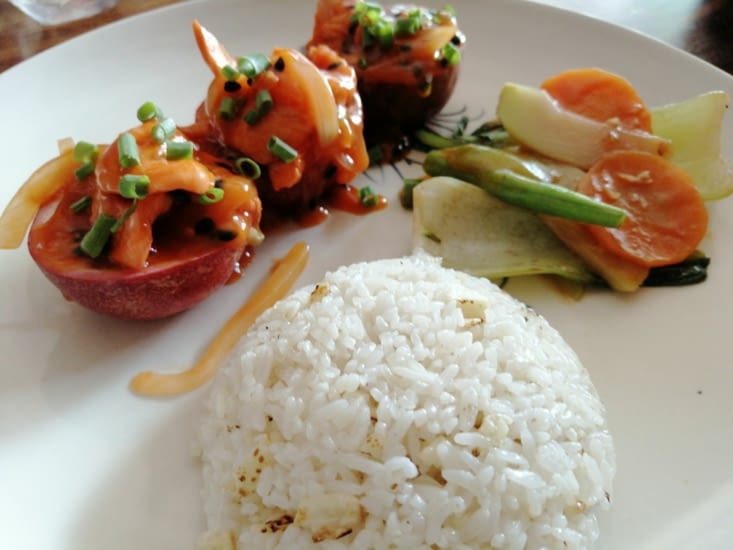 Poulet aux fruits de la passion