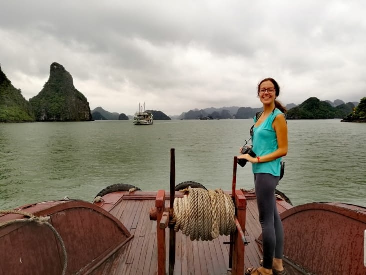 Promenade sur un petit navire.