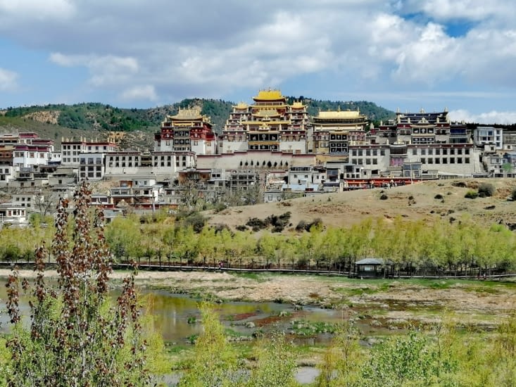 Depuis le lac Lamuyangcuo.