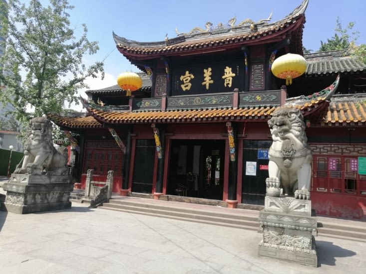 Le temple des chèvres de bronze.