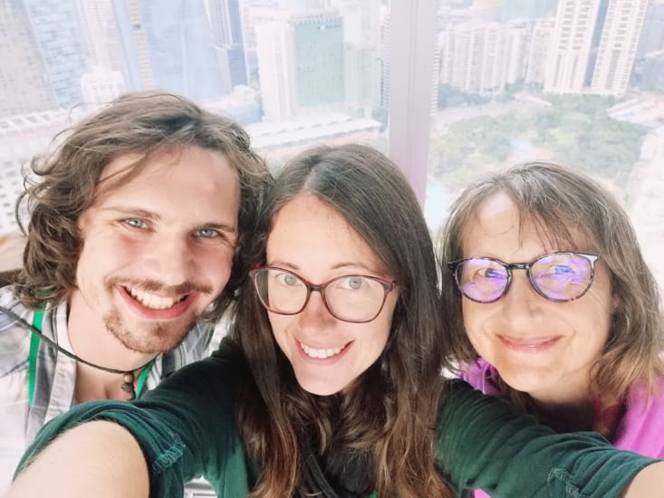 Depuis la passerelle entre les tours Petronas.