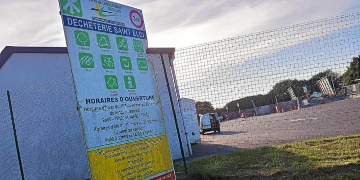 L'entrée du centre de tri