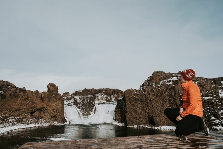 Arrivée à Hjalparfoss