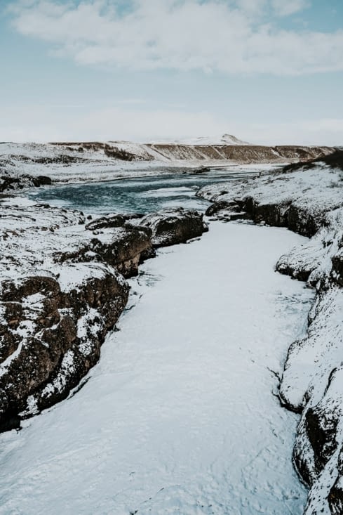 Entre Gullfoss et Hjalparfoss