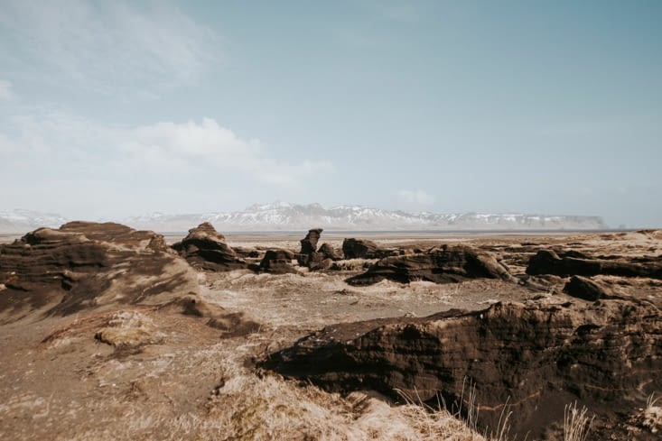 Dans les environs de Loftsalahellir Cave