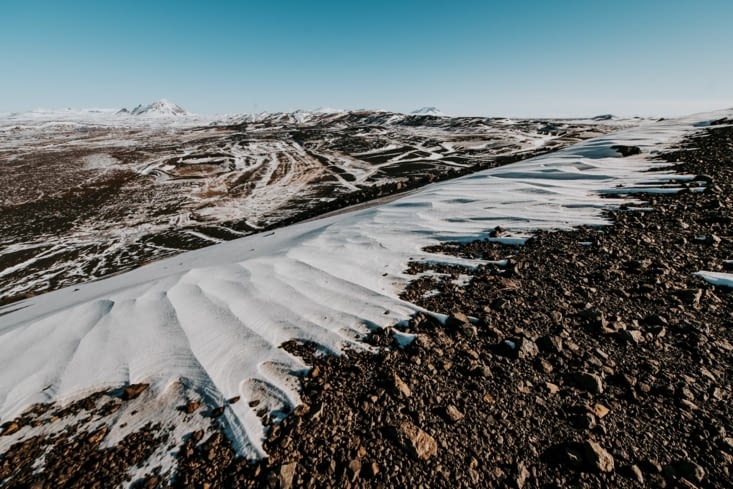 Vue du volcan Hverfjall