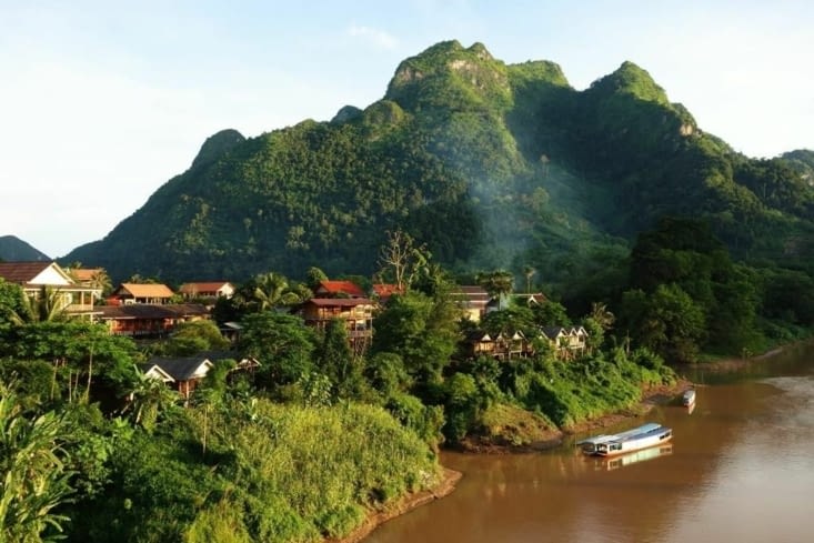 Coucher de soleil sur Nong Khiaw / Sunset on Nong Khiaw