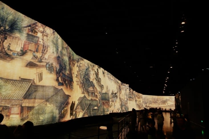 "Along the river during the Qing Ming Festival" fresque