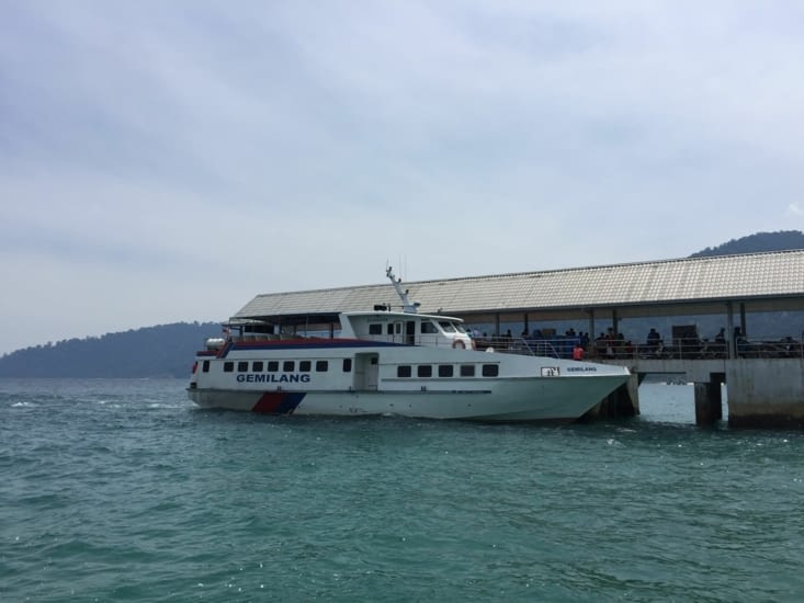 Arrivée du ferry à Tioman