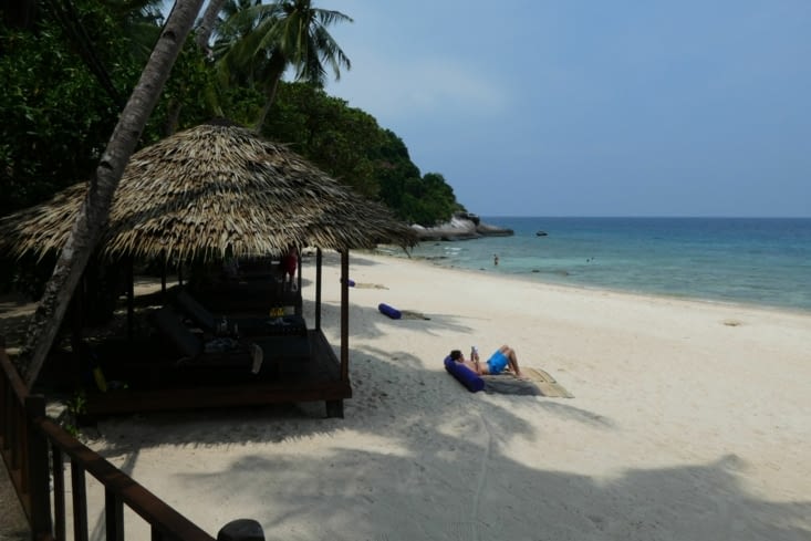 Plage privée de l'hotel