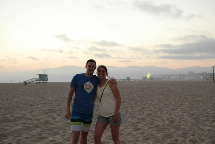Santa Monica Beach Sunset !