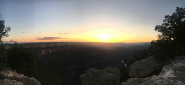 Coucher de soleil au Grand Canyon
