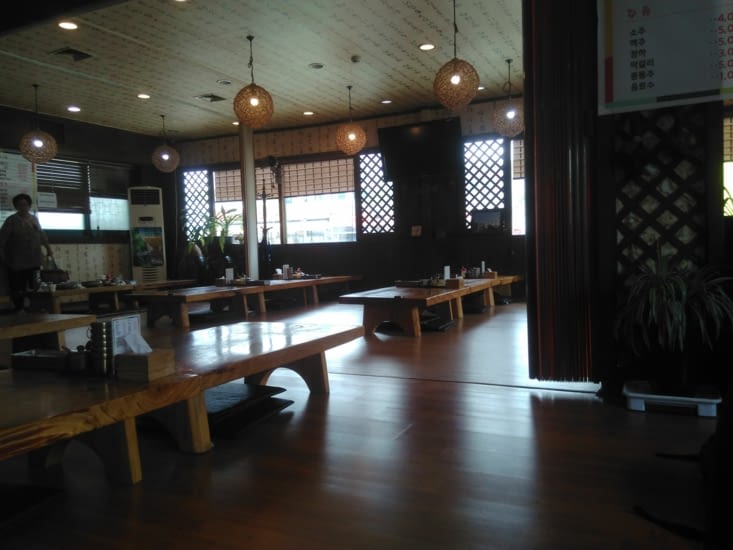 L'intérieur du restaurant