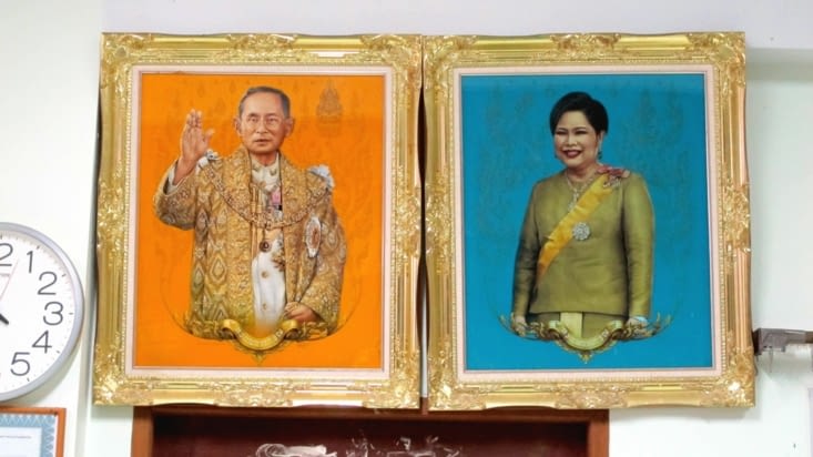 Le roi et la reine de Thaïlande