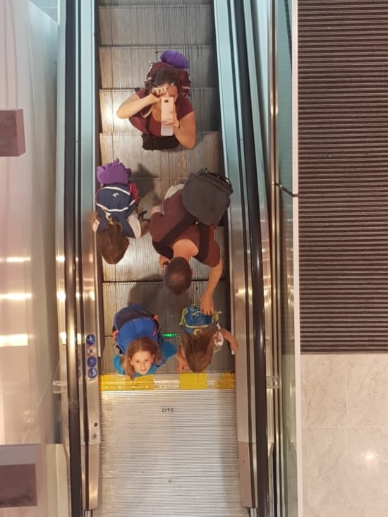 Escalator miroir selfie