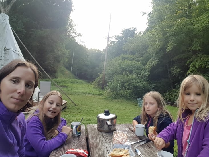 Chocolat chaud au grand air