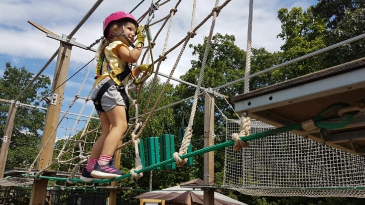 Olivia sur son parcours