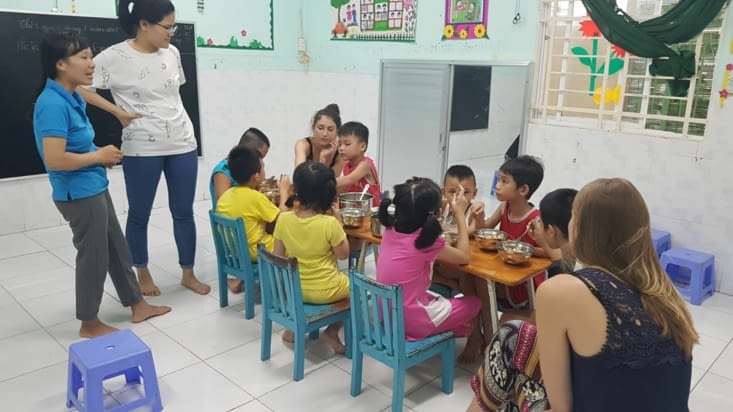 Le repas avec les enfants