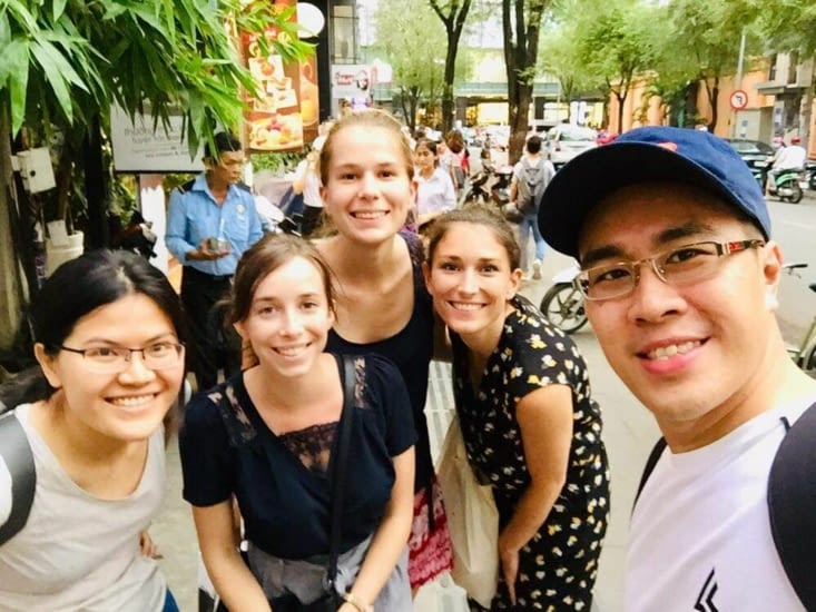 Avec Back et Van Anh