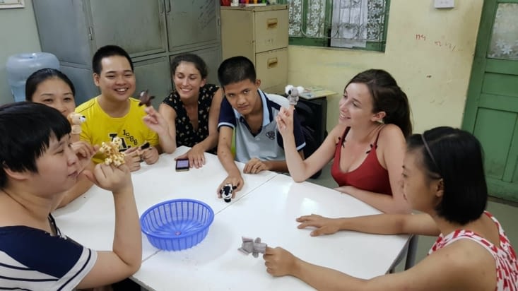 L'atelier langage avec les marionnettes