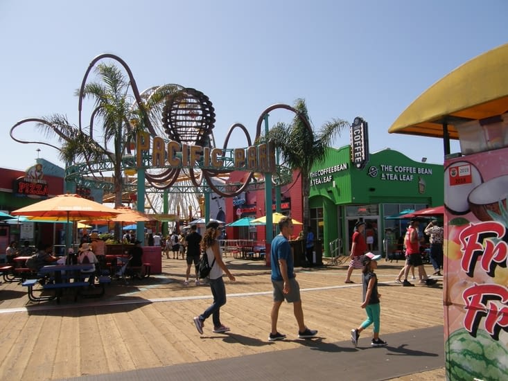 Pier de Santa Monica et son parc d'attraction Pacific Park