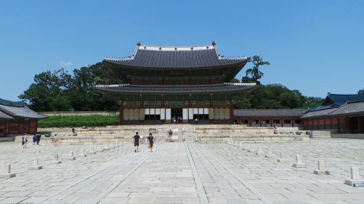 Le premier bâtiment du palais de Changdeok !