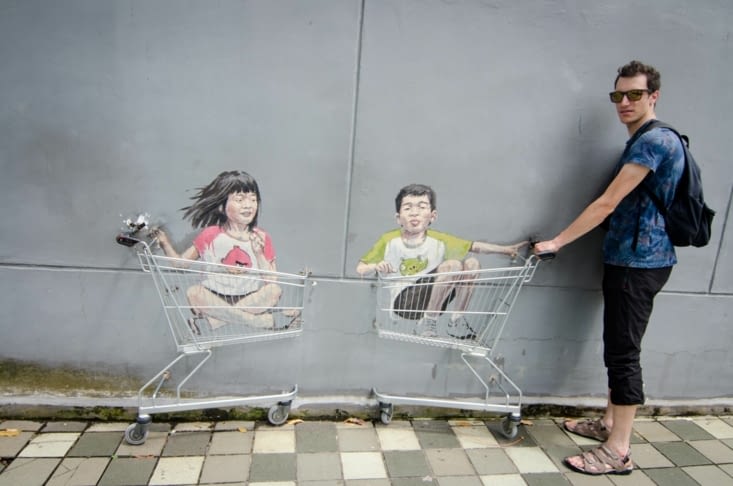 Une oeuvre du Banksy local