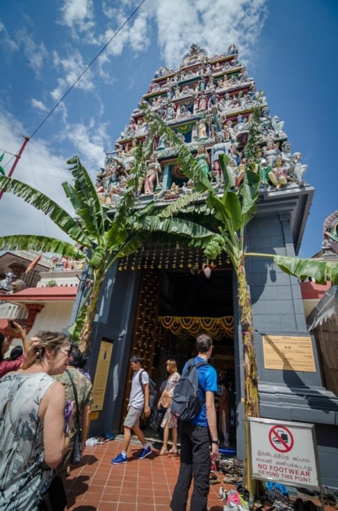 Temple hindou dans Chinatown