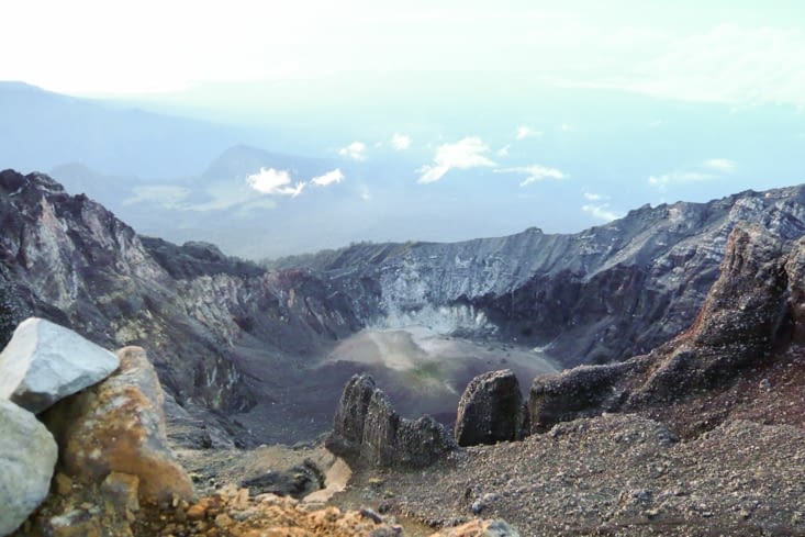 Le cratere du Mont Rinjani endormi