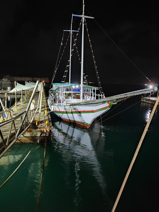 Voila 4h du matin, retour a quai