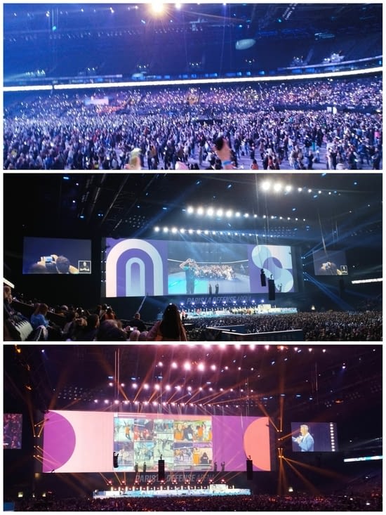 Impressionnant l'Arena Paris La Défense était bien remplie !