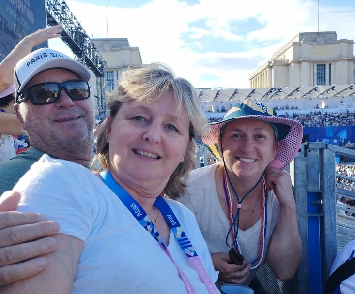 Au Parc des Champions j'étais par hasard assise à côté de Catherine Quittet.