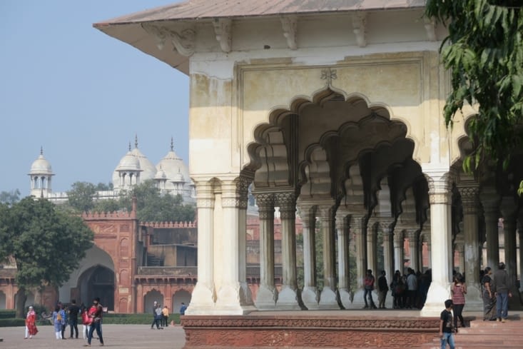 À l'intérieur du Fort d'Agra