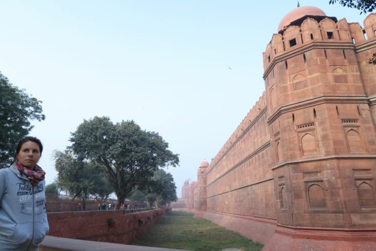 Un mur d'enceinte du Fort Rouge