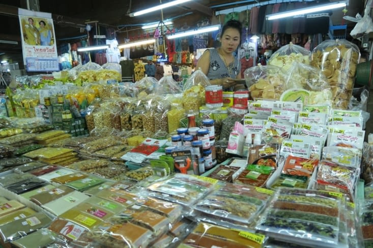 1ère étape du cours de cuisine: le marché
