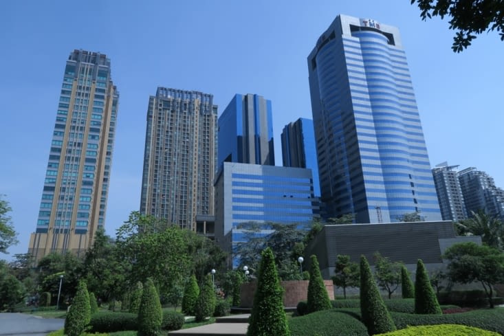 Bangkok depuis le Chatuchak Park