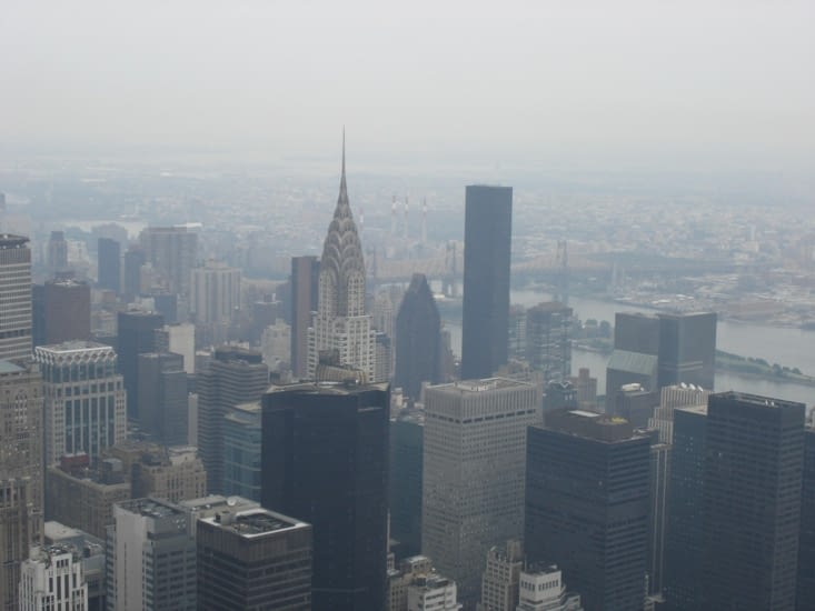 vue de l'empire state building : le chrysler