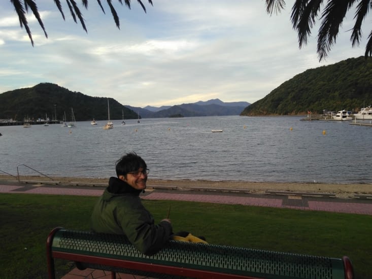 Repas du soir face à la mer
