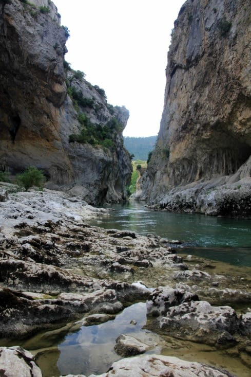 Vue sur la faille de Lumbier en contrebas
