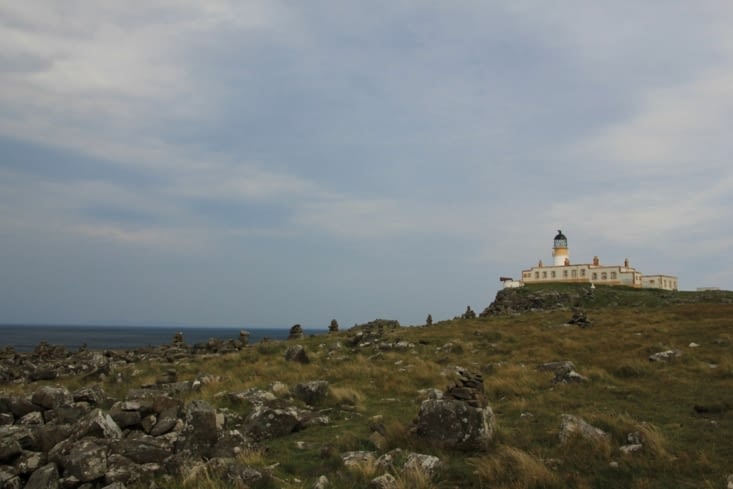 le phare de Neist Point (légèrement à l'abandon)