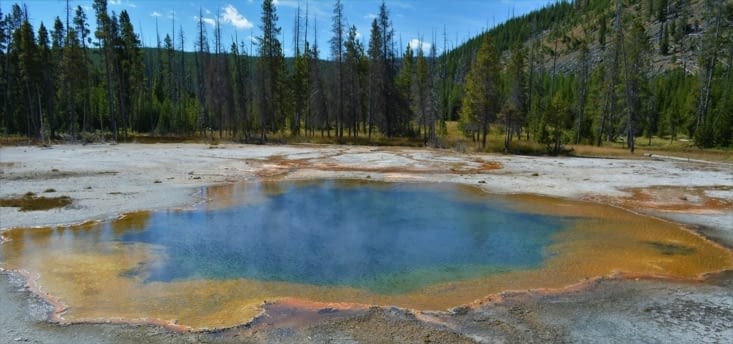 Les couleurs du Grand Prismatic Spring