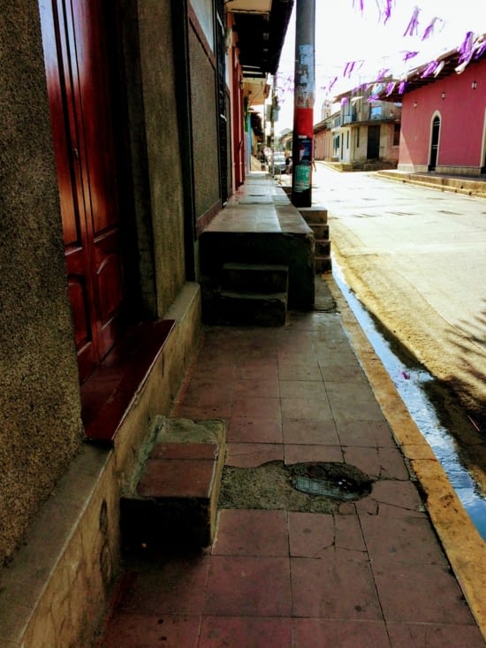 Les trottoirs de Granada