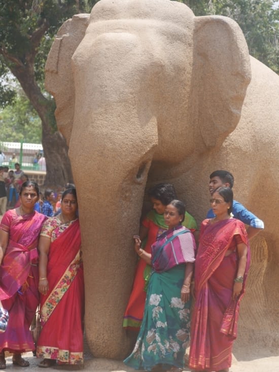 Une des plus grande sculpture d'éléphant d'Inde du Sud