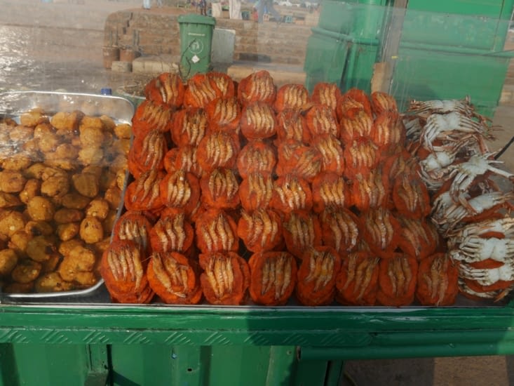 Nous n'avons pas goûté aux beignets aux crevettes