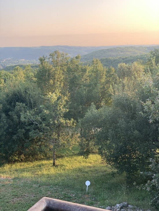 Couché de soleil sur le Lot